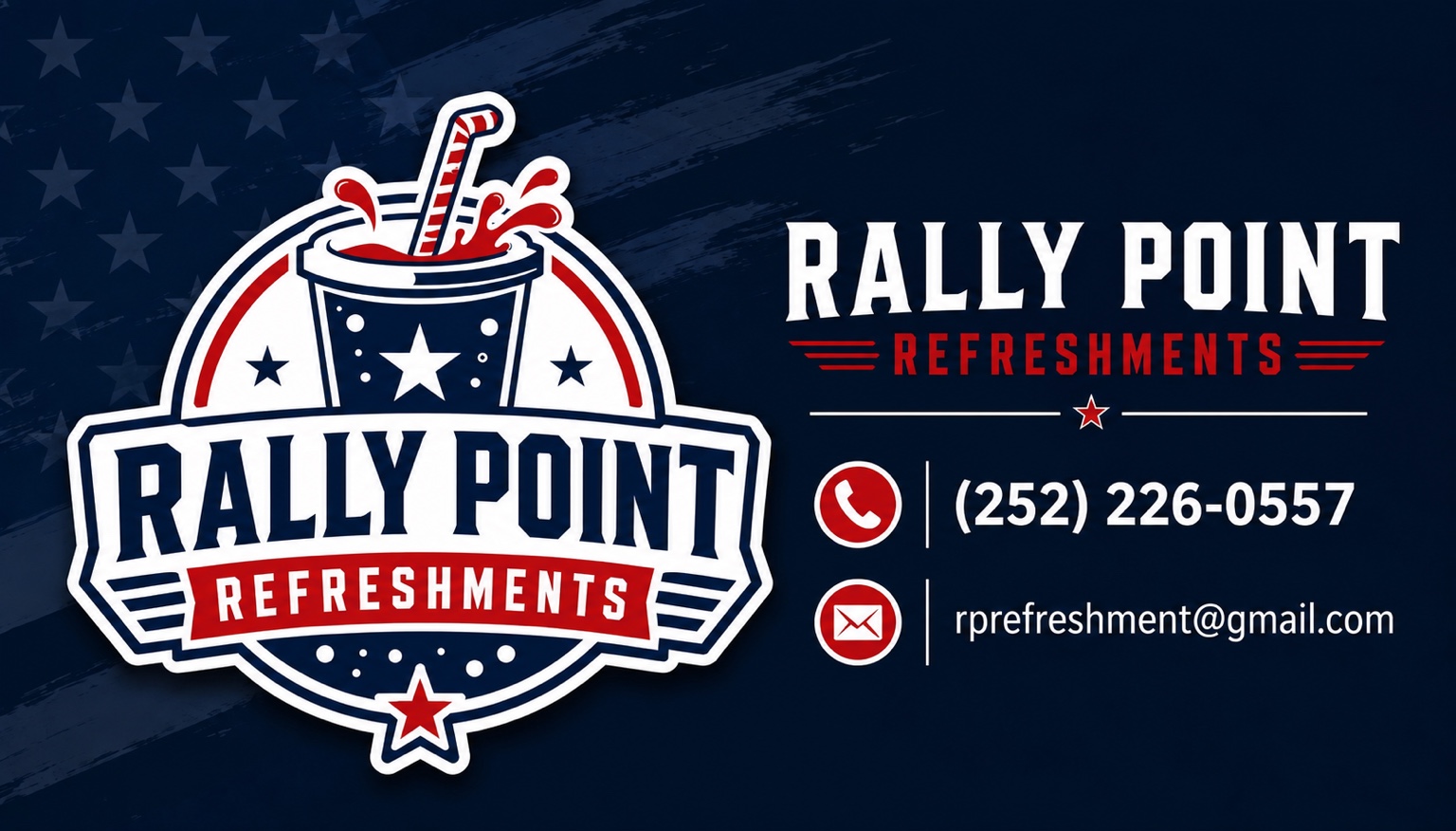 Rally Point Refreshments branding